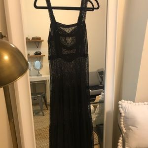 Free people sheer lace slip